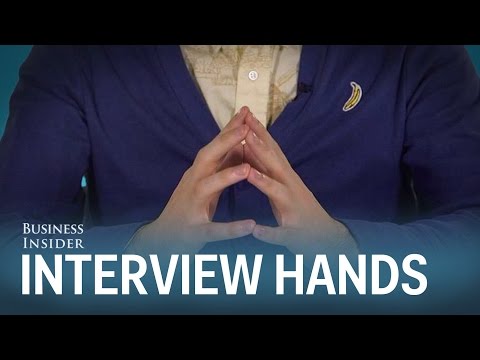 What Should You Do With Your Hands During A Job Interview?