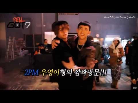 Nichkhun ღ Wooyoung at GOT7 MV Filming Site