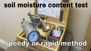 LECT 6 || RAPID MOISTURE METER || DETERMINATION OF WATER CONTENT || GEOTECHNICAL ENGINEERING