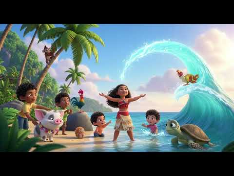 🎵 33 Moana’s Dreamy Tide 🌊🌙 | Ocean Lullaby Song | Nursery Rhymes & Kids Songs