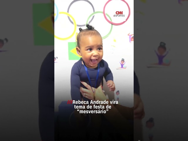 Rebeca Andrade vira tema de festa “mesversário”