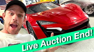 Lykan Auction ENDING LIVE with Casey!