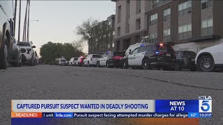 Pursuit suspect caught by CHP tied to Pomona double homicide