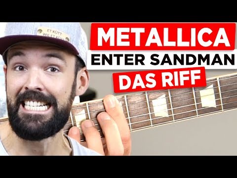Learn guitar - Metallica - Enter Sandman - The riff in 10 minutes - EASY & in German