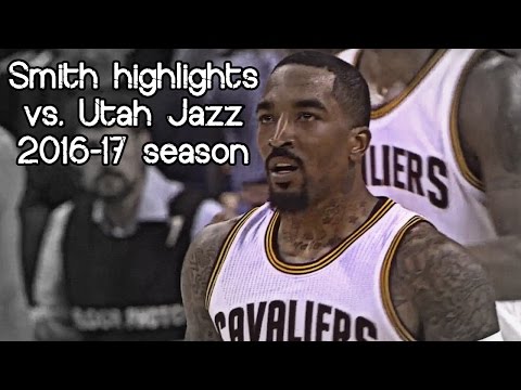 JR Smith 12 pts & 6 reb vs. Jazz (NBA RS 2016/2017) - JR SWISH!