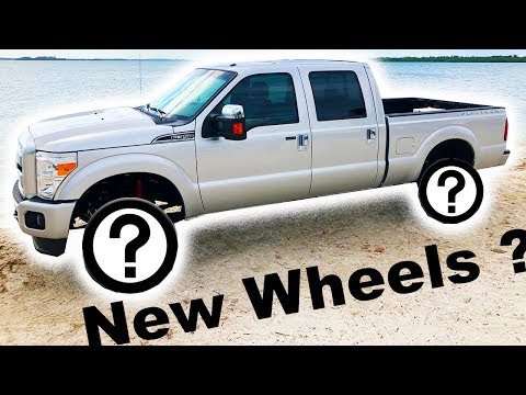 My F350 Platinum gets new 24x14 Concave American Force Wheels!