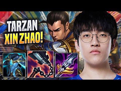 TARZAN TRIES XIN ZHAO WITH NEW BUFFS! - LNG Tarzan Plays Xin Zhao JUNGLE vs Nidalee!