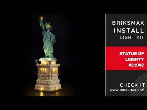 BriksMax Light kit Install in the Lego Statue of Liberty 21042