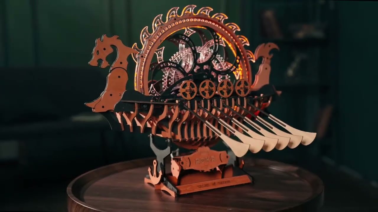 ROKR Viking Ship LK802 | 3D Wooden Model Kit