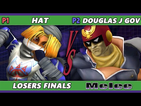 S@X 492 Losers Finals - Douglas.J.Gov (Captain Falcon) Vs. hat (Sheik) Smash Melee - SSBM