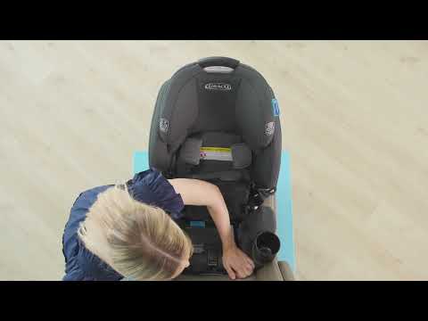 How to install the Graco® 4Ever® DLX Grad Car Seat in rear-facing mode using the vehicle seat belt