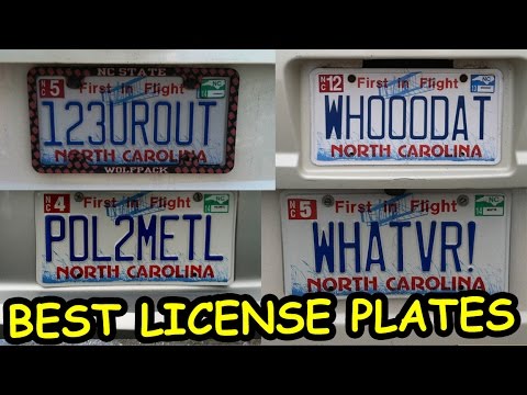 Funny, strange, creative, best personalized license plates from 2013