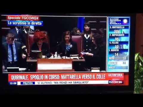 Sergio Mattarella presidente della Repubblica