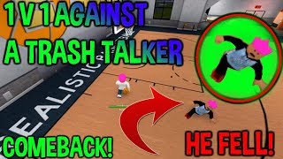 Playing On An Allstar Center Rim Protectors Account 87 Dunk Rb - made him fall 1v1ing a trash talker insane