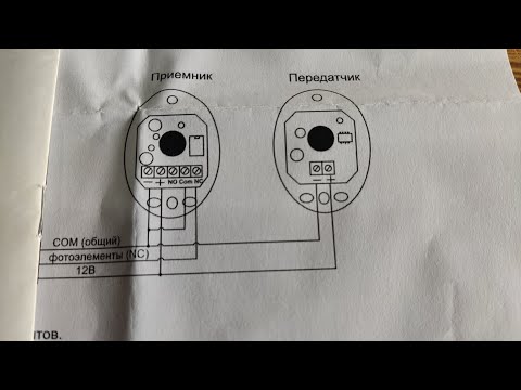 Подключение фотиков Home Gate на привод Ni600z