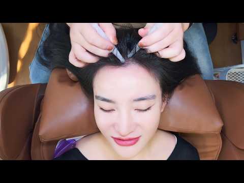 ASMR Crystal Hair Wash & Head Bojin Massage | Deeply Relaxing No Talking