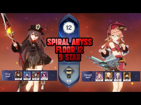 Hu Tao C1 & Yanfei C2  | NEW Spiral Abyss 2.3 Floor 12 (9 Stars) | Genshin Impact