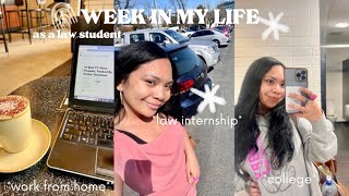 college, work, law internship, week in the life vlog || daily habits