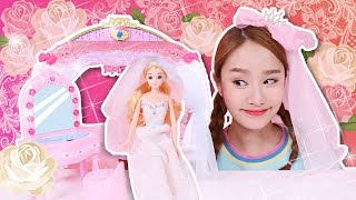 로사야 행복해야해~!! 시크릿쥬쥬 멜로디 웨딩 침실 장난감 놀이 - 지니