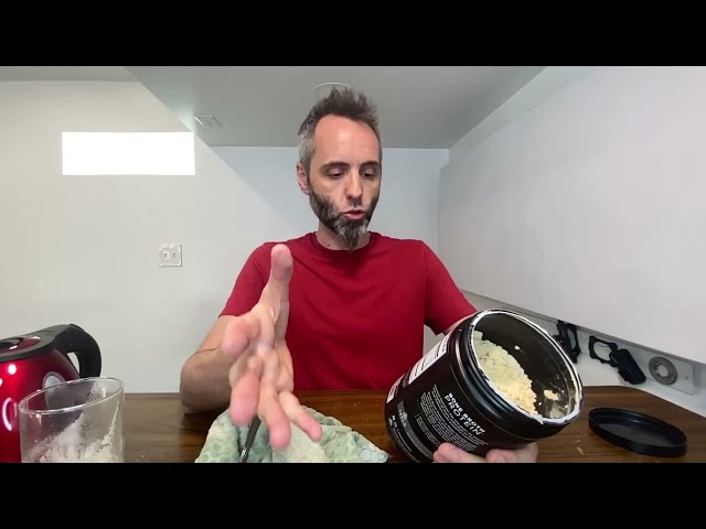 Best Salted Caramel Bone Broth Protein Powder - product in use