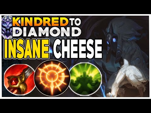 CRAZY KINDRED CHEESE WINS THE GAME AT LEVEL 2 IN 3 MINUTES! UNRANKED TO DIAMOND! - League Of Legends