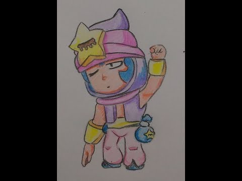 Как нарисовать Сэнди из Brawl stars