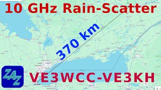 10 GHz Rain-Scatter QSO VE3KH - VE3WCC, 2024 June VHF Contest