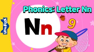 Phonics song | 영어 파닉스송 N | 파닉스 영어노래 | Nut Nine Nest Net | abc 송 | 리틀팍스