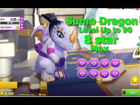 Sumo Dragon-Dragon Mania legends | 8 Star Legendary Sumo Level up to 90 | DML | HD