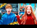 RIDING EVERY RIDE IN EPIC THEME PARK WITH BEST FRIEND!