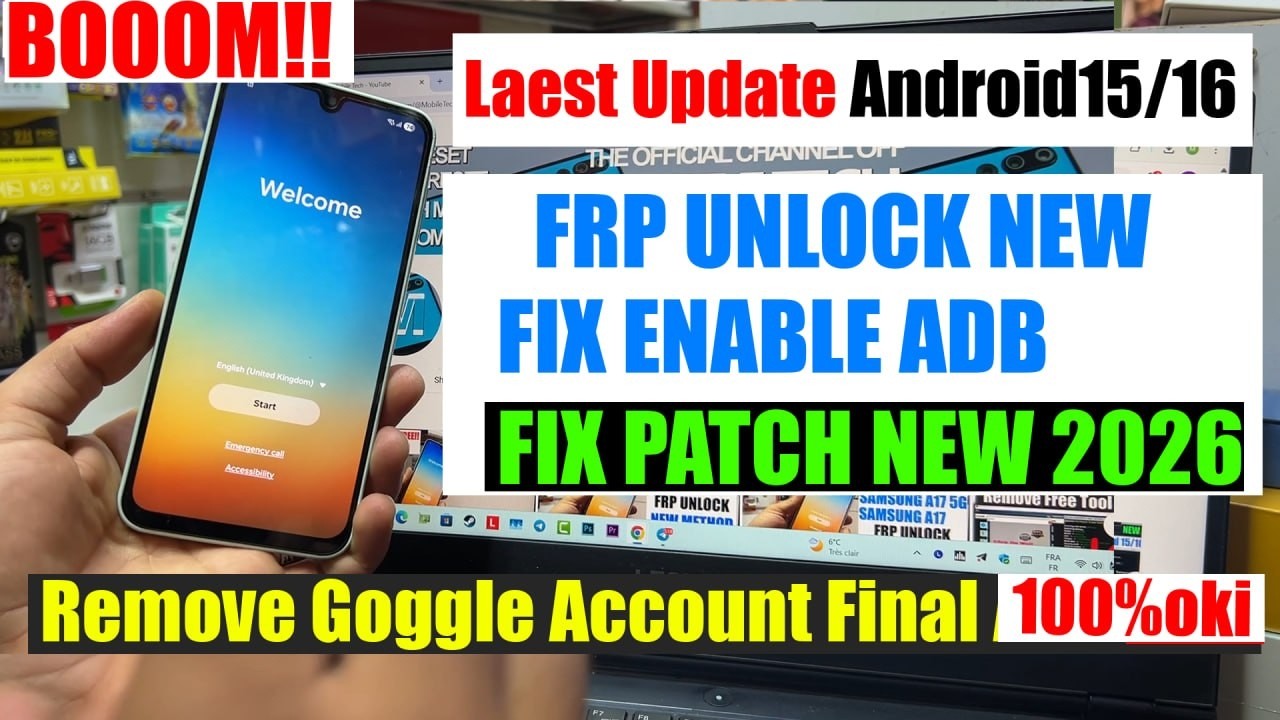 All Samsung Galaxy FRP bypass 2026 Unlock Tool,eliminar cuenta de google | Remove frp | Android15/16