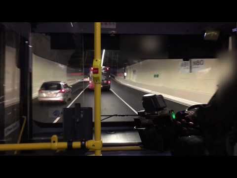 MAN 17.223 #1454 | Mt Roskill, Waterview Tunnel to City | Windscreen view