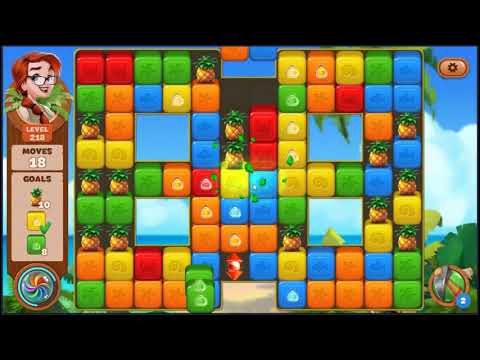 Lost Island Blast Adventure Level 218 - NO BOOSTERS 🏝️ | SKILLGAMING ✔️