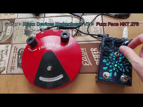 Krozz Devices Krakenheart V2 -  Before and after Fuzz Face NKT 275