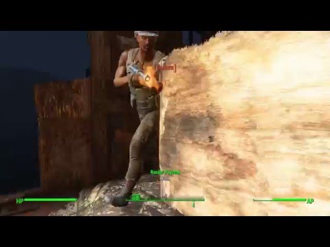 Fallout 4 Melee Only Survival Difficulty - One nasty boat wreck! Ep 35