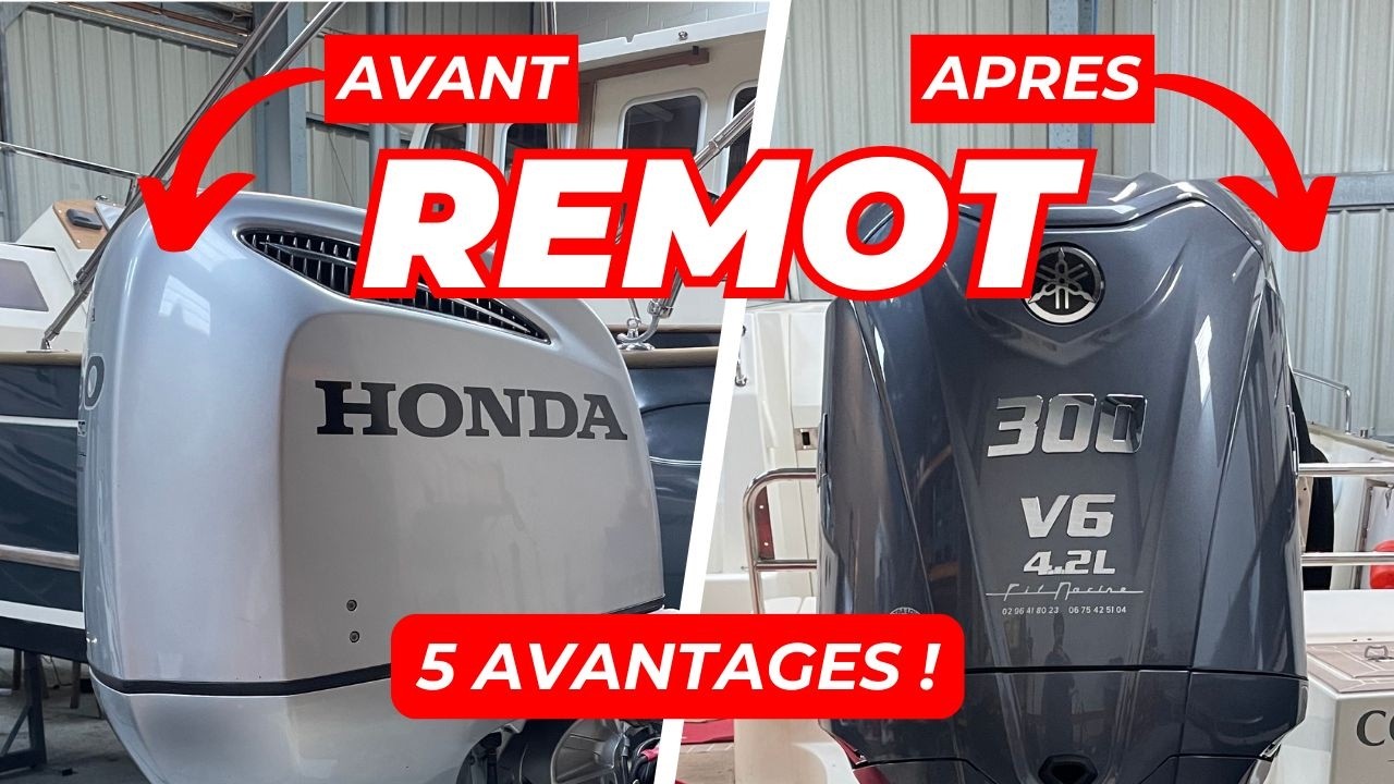 Remotorisation Yamaha réalisée au chantier Fil-Marine - Vidéo YouTube