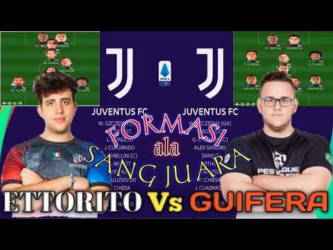 ETTORITO Vs GUIFERA || Mencoba Menggunakn Formasi Sang Juara - JUVENTUS PES2021 PS4 | COM Vs COM