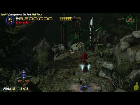 Lego Marvel Avengers: Lvl 4 / Shakespeare in the Park FREE PLAY (All Collectibles) - HTG