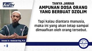 Ampunan Dosa Orang Yang Berbuat Dzolim