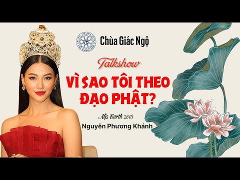 Giao lưu với Hoa hậu Nguyễn Phương Khánh trong talkshow Vì sao tôi theo Đạo Phật tại chùa Giác Ngộ