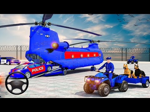 Police Dog Car Transporter - US Police Multi Level Car Transporter Truck 2021 Gameplay