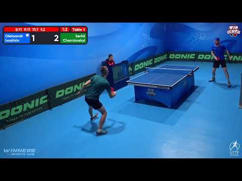 22:00 Oleksandr Ivashkin 1 - 3 Serhii Cherniavskyi West 5 WIN CUP 06.11.2022 | TABLE TENNIS WINCUP