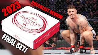 2023 UFC Immaculate Checklist Review
