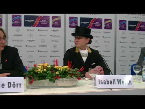 Preis der Firma tisoware - Isabell Werth - Pressekonferenz