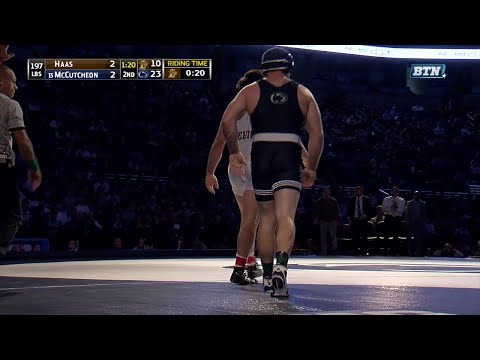 Big Ten Rewind: 2017 Wrestling - 197 LBs - Lehigh's Ben Haas vs. Penn State's Matt McCutcheon