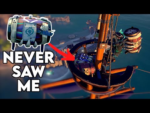 Hiding at Fort of Fortunes with Mega Kegs - Sea of Thieves