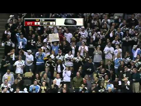 NHL: Evgeni Malkin Diving Goal Against Senators