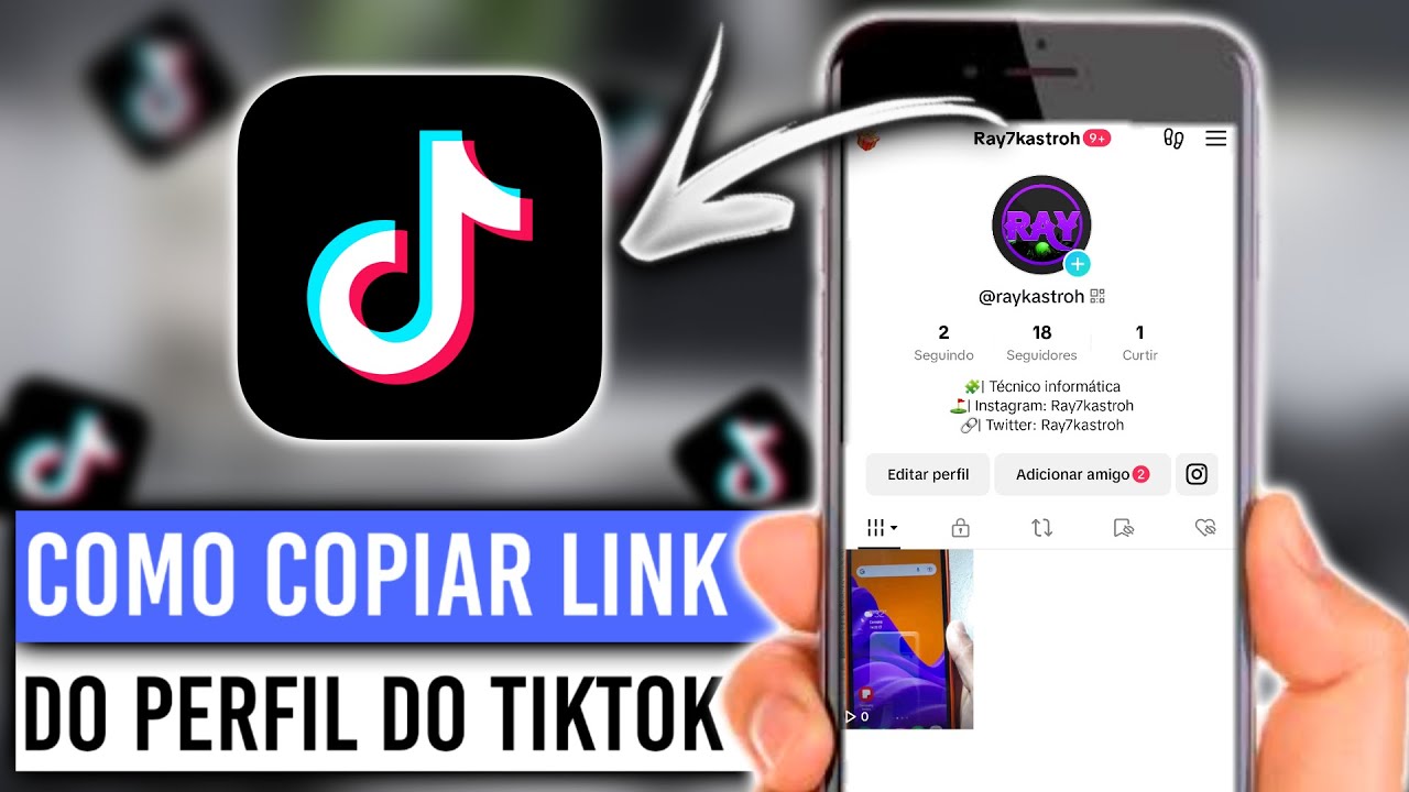 COMO COPIAR LINK DO SEU PERFIL DO TIKTOK