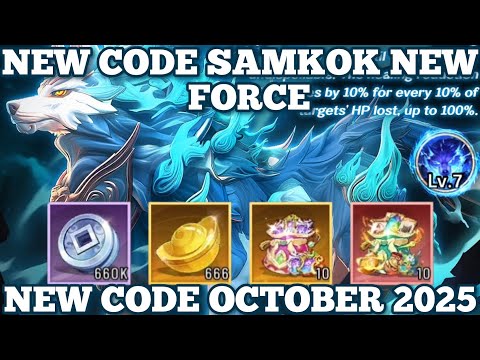 New Gift Code Redeem & Tier List for Samkok New Force 2025! Latest Samkok New Force Gift Code Today