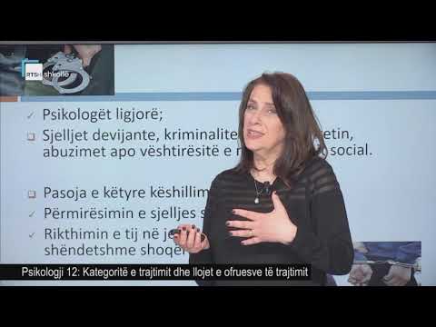 Psikologji 12 - Kategoritë e trajtimit dhe llojet e ofruesve të trajtimit